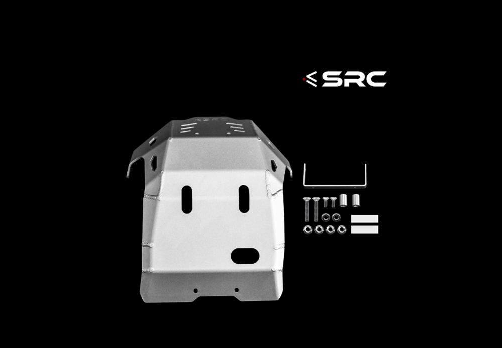 Skid Plate for Honda CRF250L-M (2012-2020). Aluminium, SRC SLV