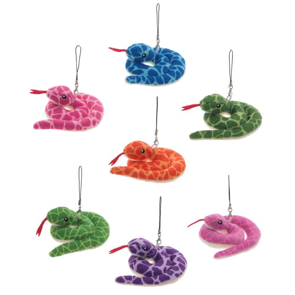 GAEM Игрушка набивная подвесная "Змея", L8,5 W10 H5 см, 7в.