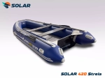 Лодка надувная моторная solar-420 strela jet tunnel