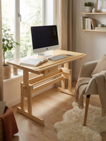 Стол письменный, 109х58х57, Лена, парта для школьника, растущая, с ящиком, деревянная, Dipriz