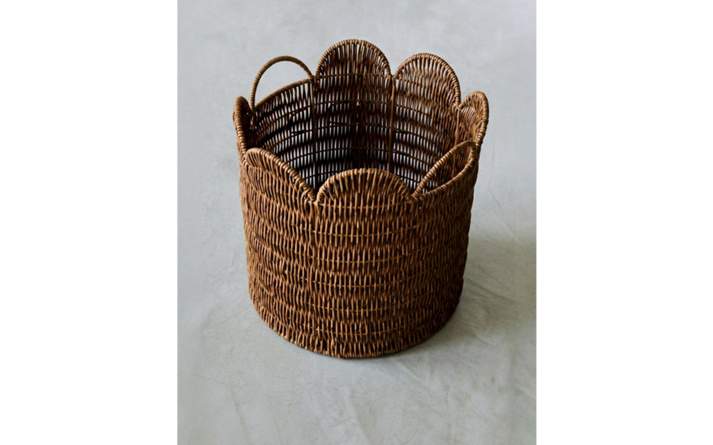 Zara Home Корзина из нержавеющей стали, цвет коричневый, 30 см