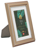 Фоторамка пластик 10х15 см Берген платина