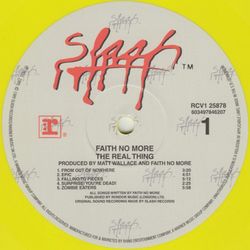 Faith No More. The Real Thing (Limited Edition, Yellow LP) новая запечатанная виниловая пластинка