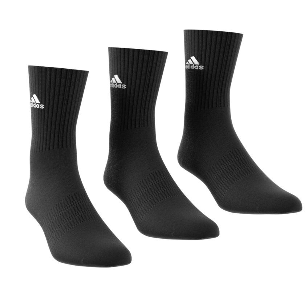 Носки теннисные Adidas Cushioned Crew Socks 3P - black/white