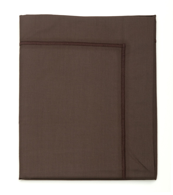 Наволочка 50х73 Blanc des Vosges Uni marron glace серо-коричневая