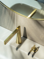 Смеситель Boheme Duo для раковины, 2х-позиционный MATT GOLD