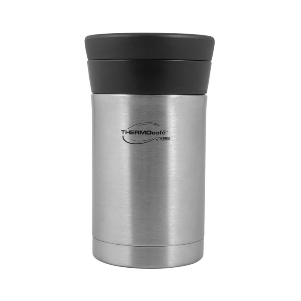 Термос для еды THERMOcafe DFJ-500 0.5L, складная ложка из нержавеющей стали, стальной