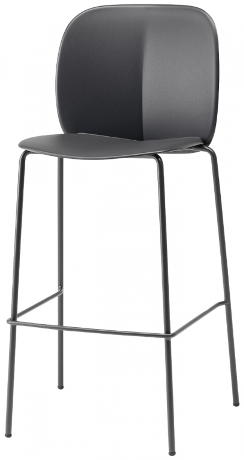 Стул пластиковый барный Scab Design Mentha Go Green, антрацит