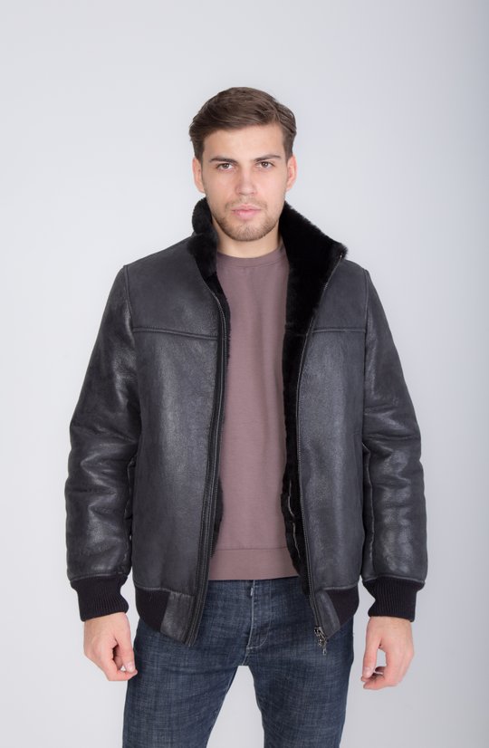 Дубленка мужская "Родион" из натуральной овчины