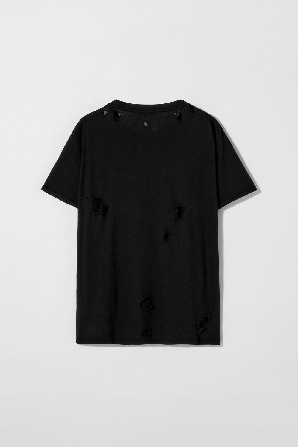 ZARA X KATE MOSS ХЛОПКОВАЯ ФУТБОЛКА, ЧЕРНЫЙ