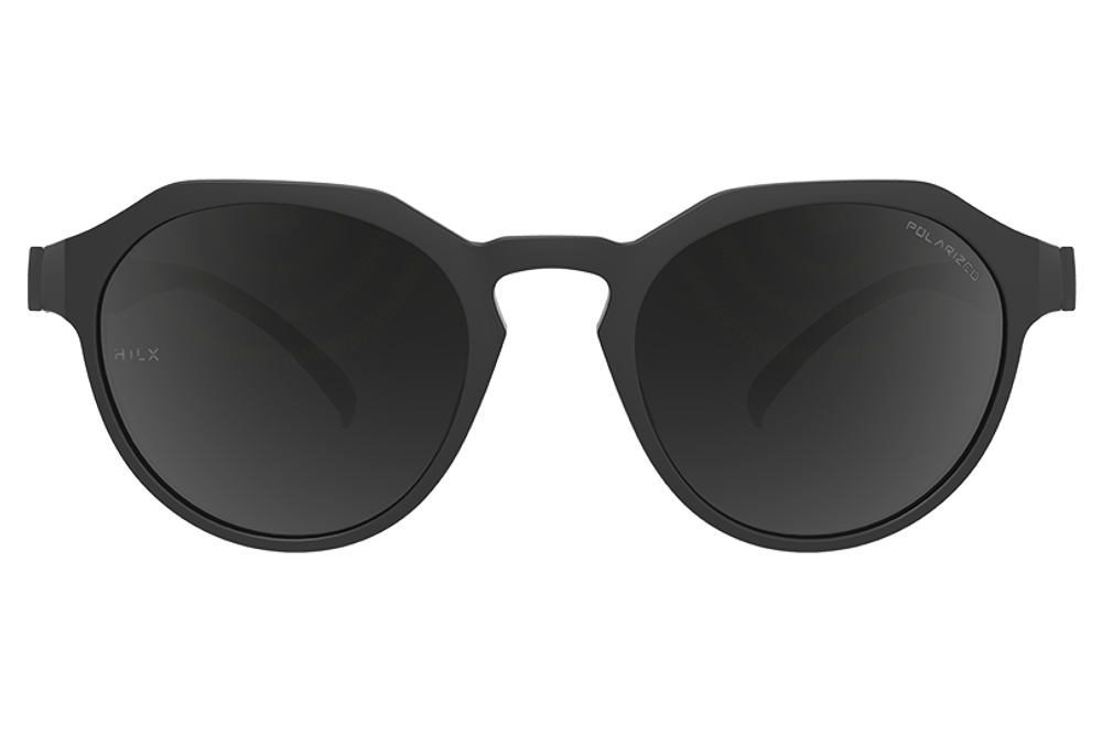Спортивные очки HILX Feral Matt Solid Black / Black Mirror Polarized Lens