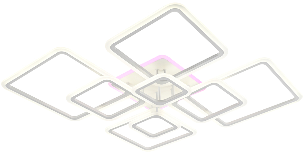 Потолочная светодиодная люстра Mirastyle CF-16070/4+4 WH ML