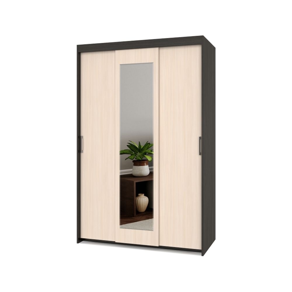 Шкаф-купе трехстворчатый "Томас" Т32 (венге/дуб млечный), ЛДСП, MODERN