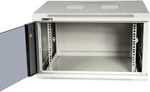 Шкаф настенный 19", 22U TWT TWT-CBWPG-22U-6x6-GY