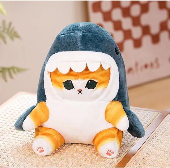 Мягкая игрушка " Котёнок - Акуленок " , 40 см