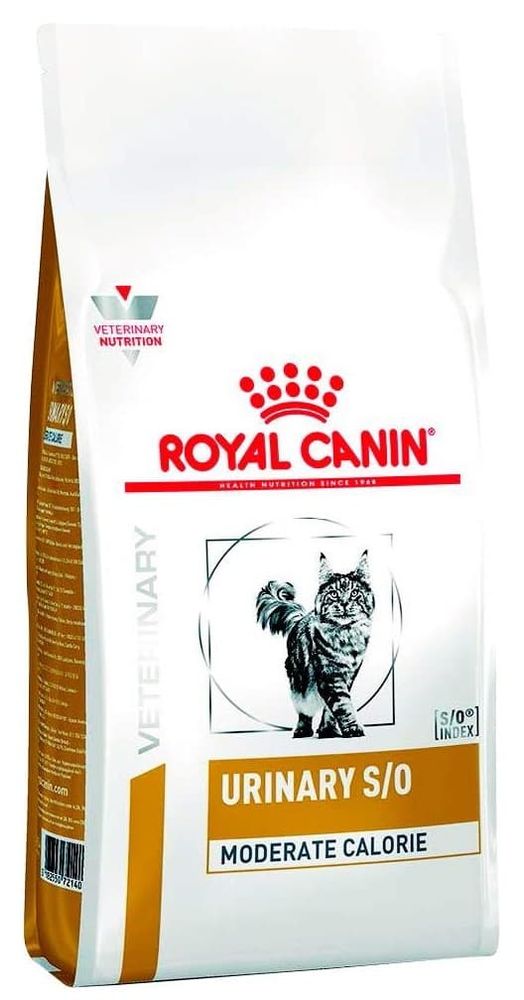 Сухой диетический корм Royal Canin Urinary S/O Moderate Calorie для кошек (Лечение и профилактика МК