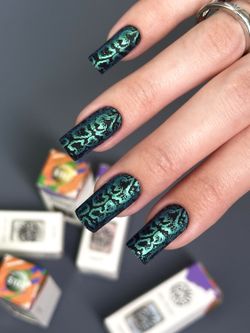 Swanky Stamping Лак для стемпинга S105 хамелеон мятный, 6м