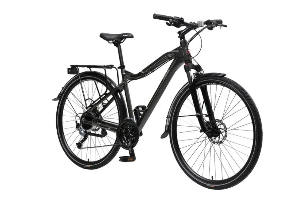 Велосипед MTB Stroller-X(Al6061,колесо700с,пер/зад покр40C, 27скоростейShimano Acera, вилкаRST Neon,тормозаTektro, седлоVelo,рост до175см,серо-корич.) Forsage-вело FB28003(483)