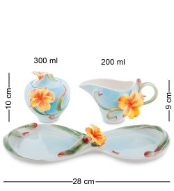 FM-05/ 4 Набор сахарница и молочник «Лилии» (Pavone)