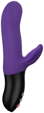 Фиолетовый пульсатор с клиторальным лепестком Bi Stronic Fusion - 21,5 см. (Цвет: фиолетовый)