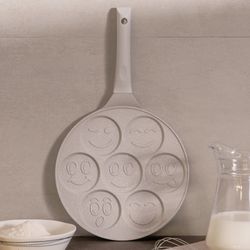 СКОВОРОДА AGNESS "СМАЙЛ"ДЛЯ ОЛАДИЙ С АНТИПРИГАР.ПОКРЫТИЕМ ДИАМЕТР=26.5 СМ.(КОР=6ШТ)