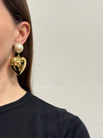 Массивные клипсы с подвесками в виде сердец Givenchy