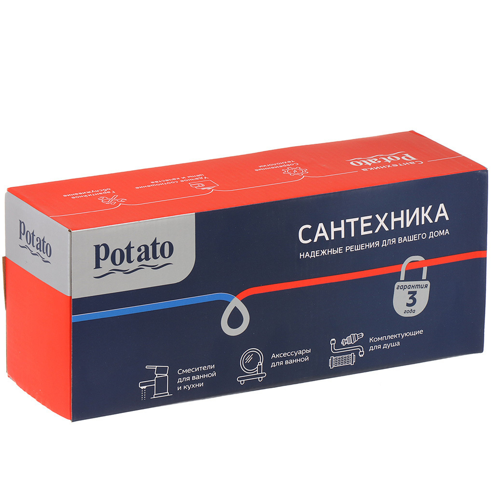 Смеситель для ванны, Potato, с картриджем, P22212