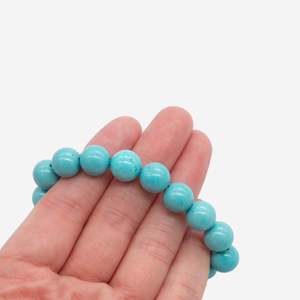 Туркенит (имитация бирюзы), 10мм, шар