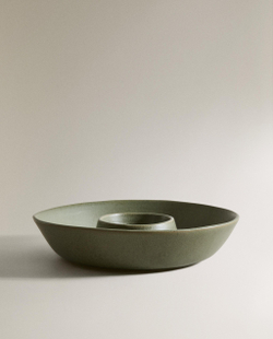 Zara Home набор столовой посуды из фаянса, цвет зелёный, 33.5 см