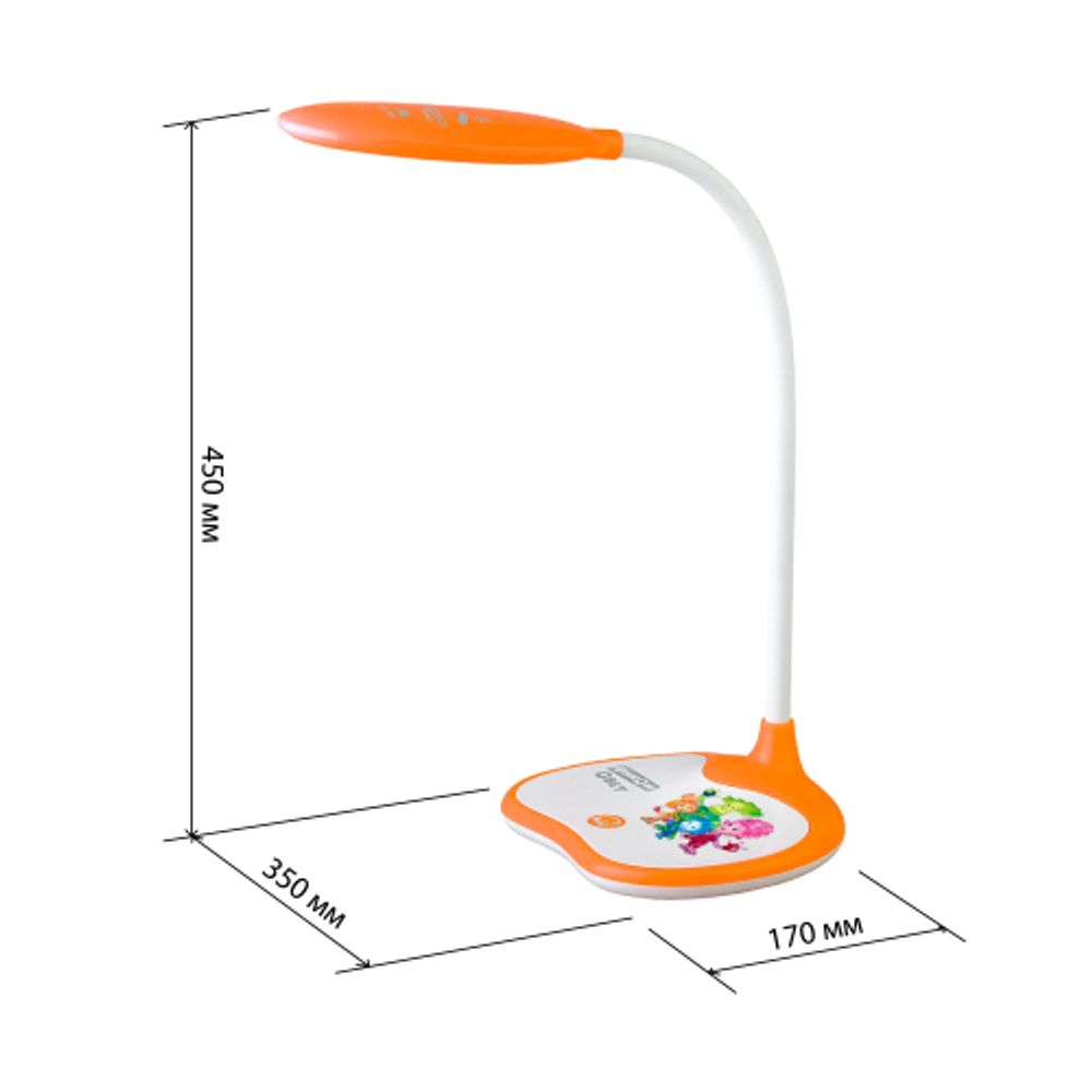 Настольный светильник ЭРА NLED-433-6W-OR ФИКСИКИ светодиодный оранжевый