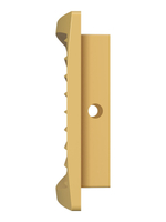 Решетка вентиляционная ДП фланец 275х105 переточная 300х135 пластик Beige ERA