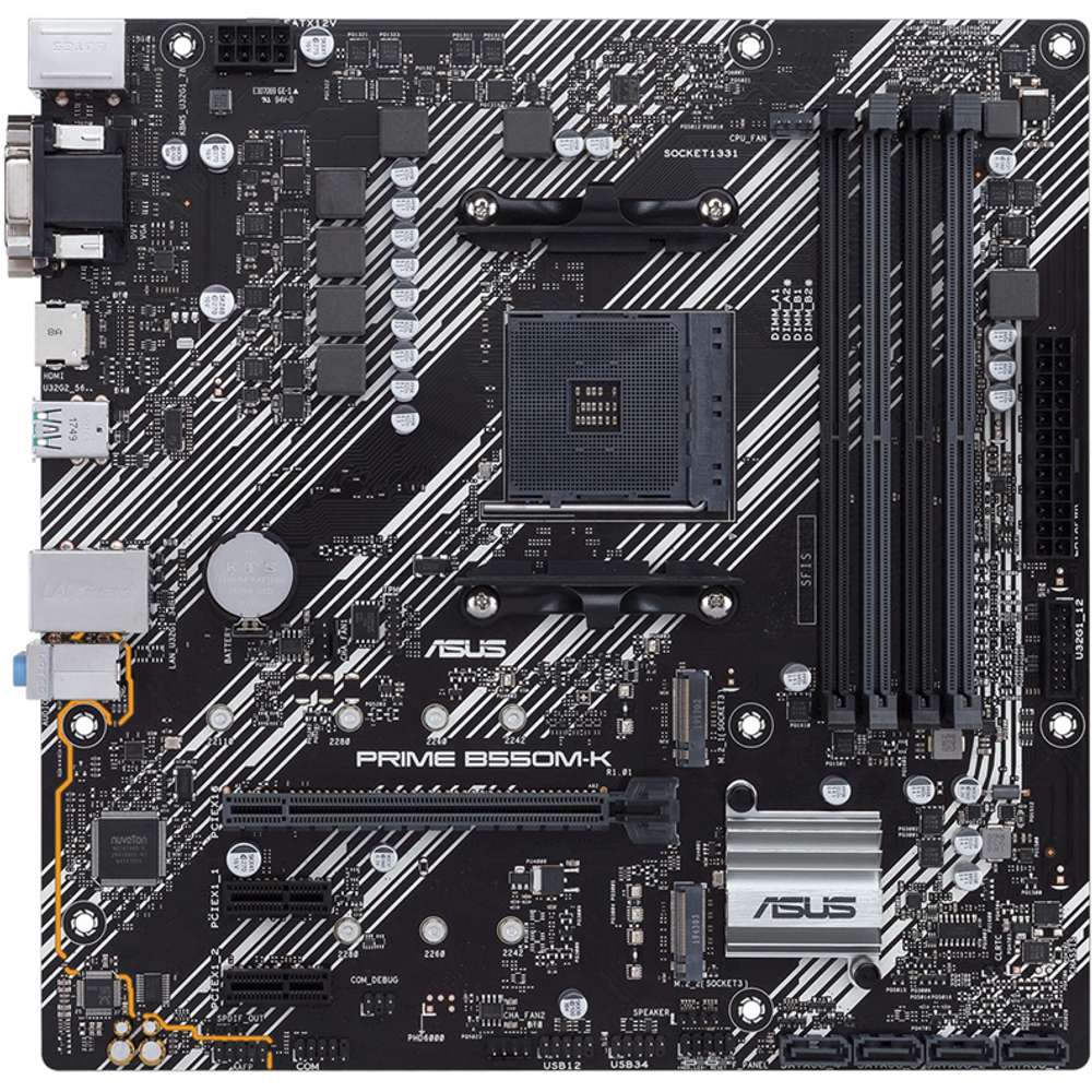 Материнская плата ASUS PRIME B550M-K (AM4, mATX) RTL