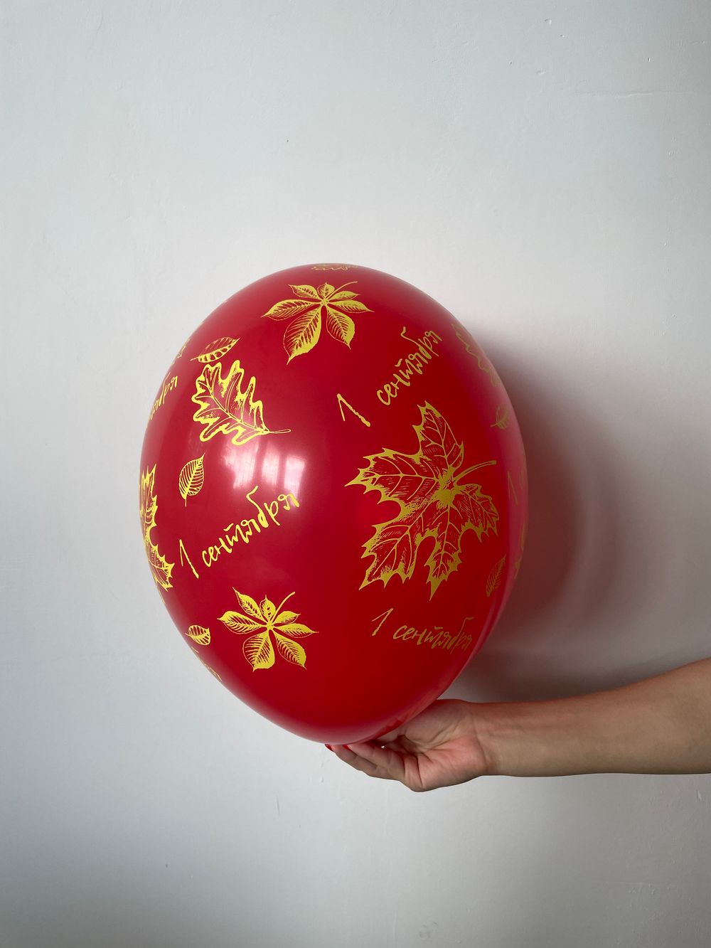 Шелкография пастель 14" 1 Сентября Листья (Ассорти 5 цветов)  Изображение5