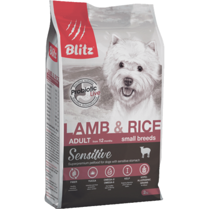 Blitz Sensitive Lamb & Rice Adult Dog Small Breeds