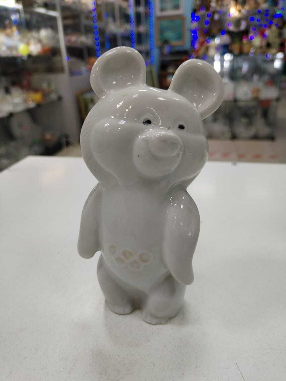 Мишка олимпийский СССР фарфор