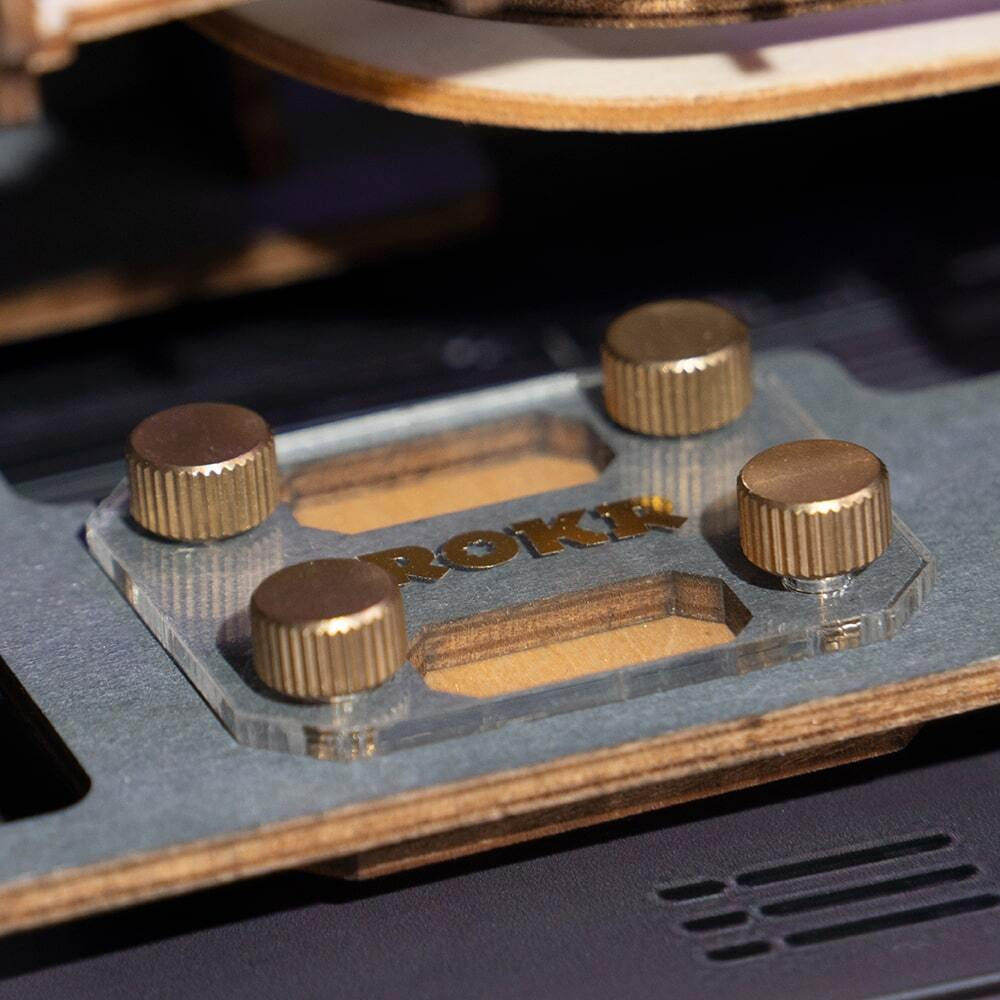 Марбл-трасса ночной город LGA01 от ROKR - Деревянный конструктор, сборная механическая модель, 3D пазл, трасса для шариков