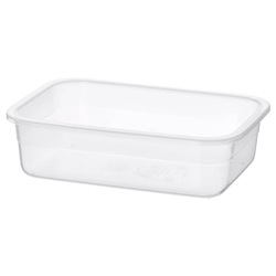 IKEA 365+ Контейнер для еды, прямоугольный/пластик, 1,0 л