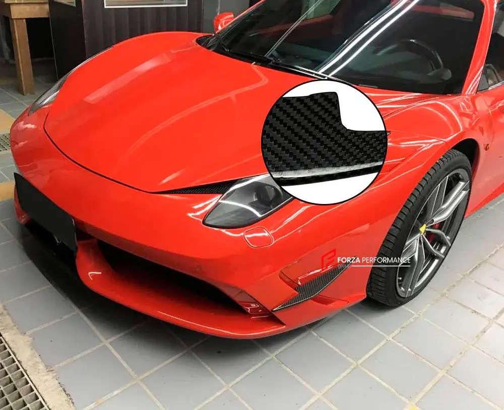 Карбоновые канарды переднего бампера для Ferrari 458 Speciale 2013-2015 Феррари