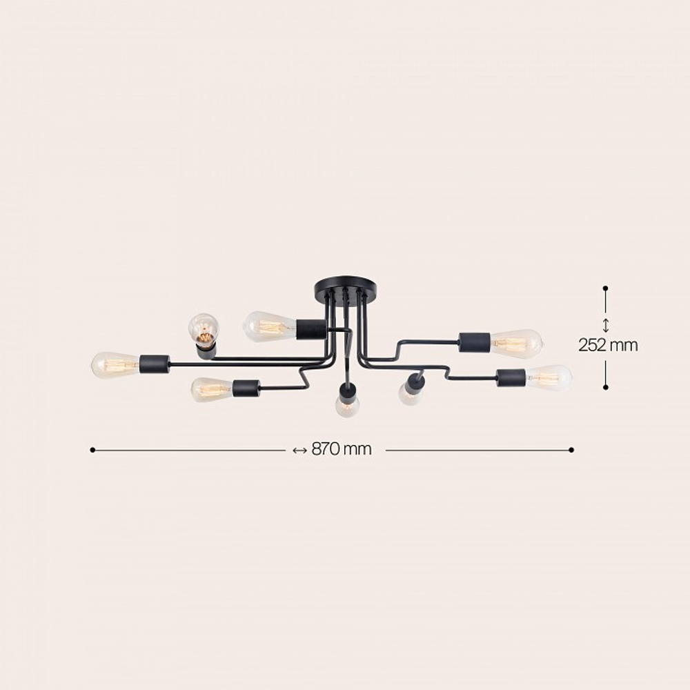 Люстра на штанге Maytoni Gilbert T532CL-08B