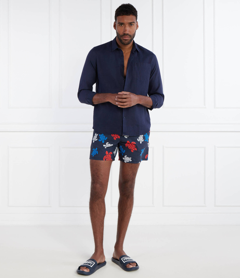 Льняная рубашка Vilebrequin - темно-синий(CRSU3U00)