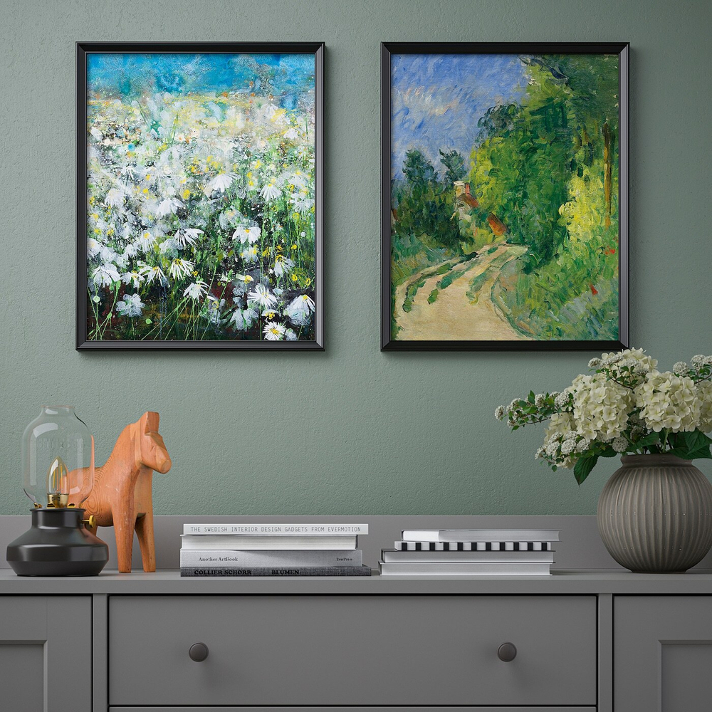 IKEA BILD  (ИКЕА БИЛД)  -  Плакат, поле цветов, 40x50 см