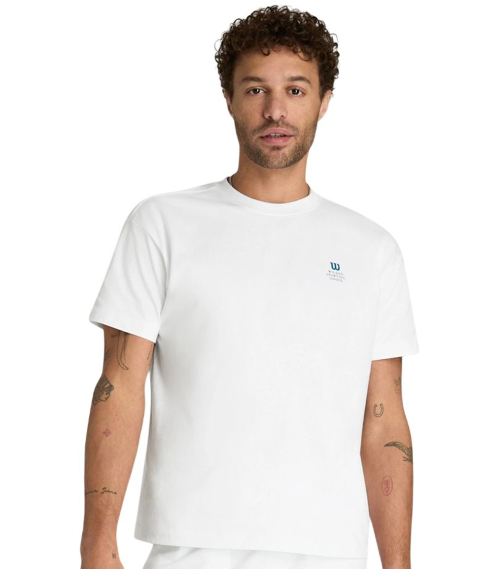 Теннисная футболка Wilson Classic Graphic - bright white