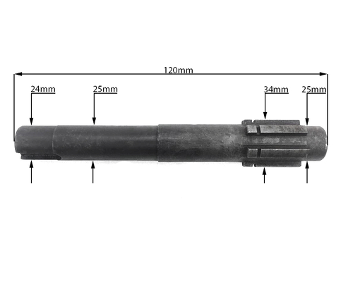 Вал привода малого редуктора 195N ф=24 мм