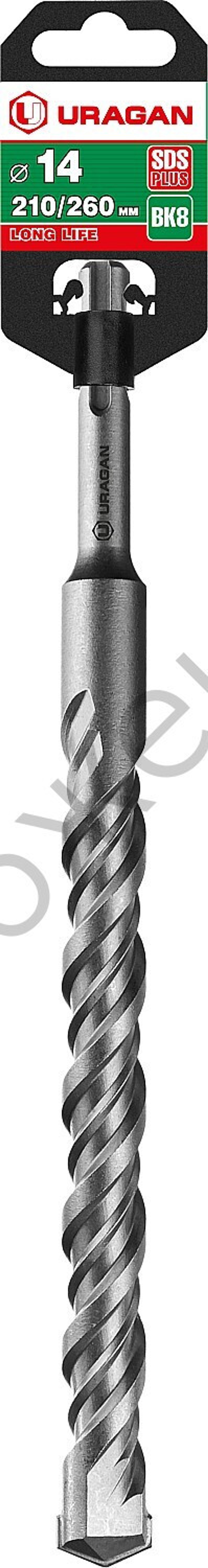 URAGAN 14х260 мм, SDS-plus бур (29311-260-14)
