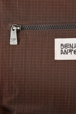 ZARA X BENITO ANTONIO ТКАНЕВАЯ СУМКА ЧЕРЕЗ ПЛЕЧО, КОРИЧНЕВЫЙ