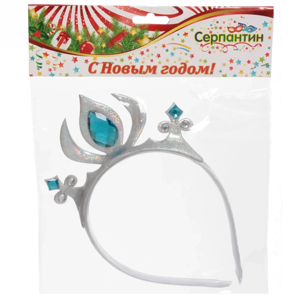 Корона «Очарование», микс (розовый, голубой, серебро)