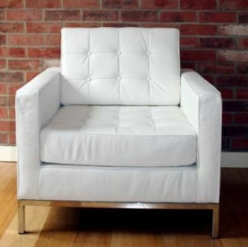 Кресло Florence Knoll Style  (кожа) (by Steel Arts)