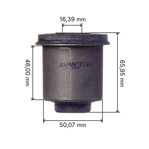 Cайлентблок переднего нижнего рычага, передний/задний Avantech ASB0556