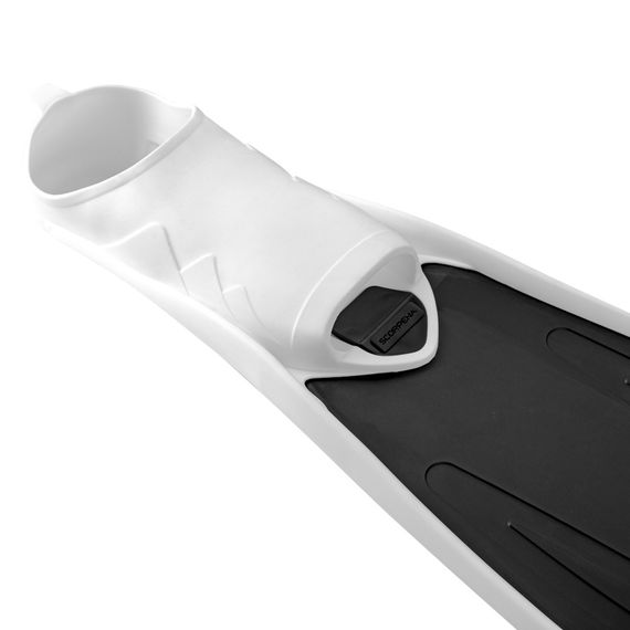 Ласты Scorpena F1 Soft черные с белыми калошами