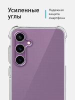 Чехол ROSCO для Samsung Galaxy S23 FE (арт.SS-S23FE-HARD-TPU-TRANSPARENT )